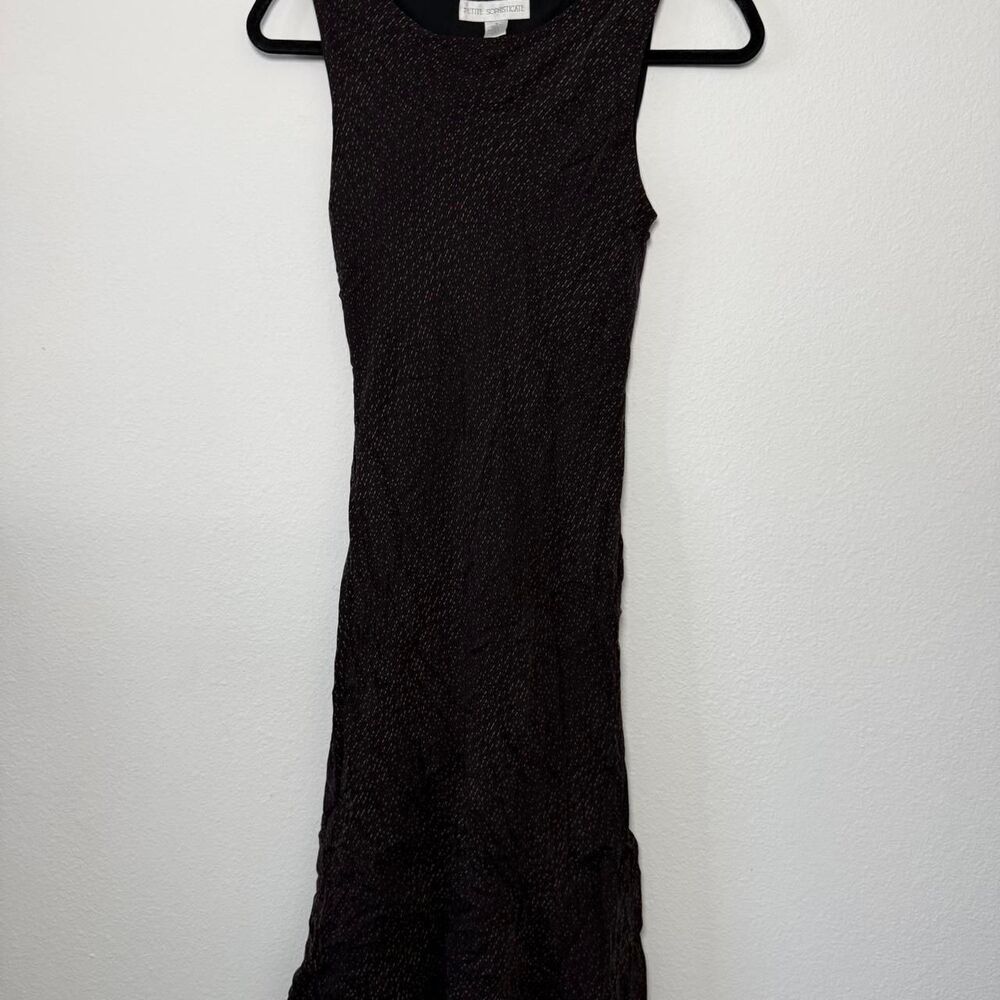 Petite-sophisticate square neck maxi dress D13